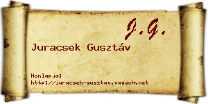 Juracsek Gusztáv névjegykártya